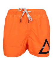 SUN68 Solid Big Logo Orange Swimsuit