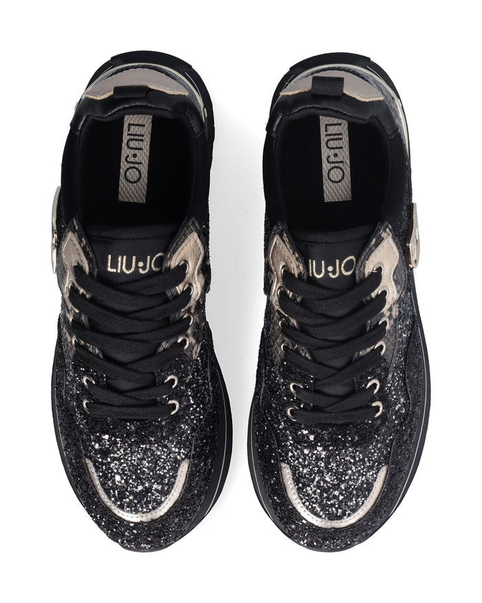 Liu Jo Sneakers Pelle Nero Donna 3