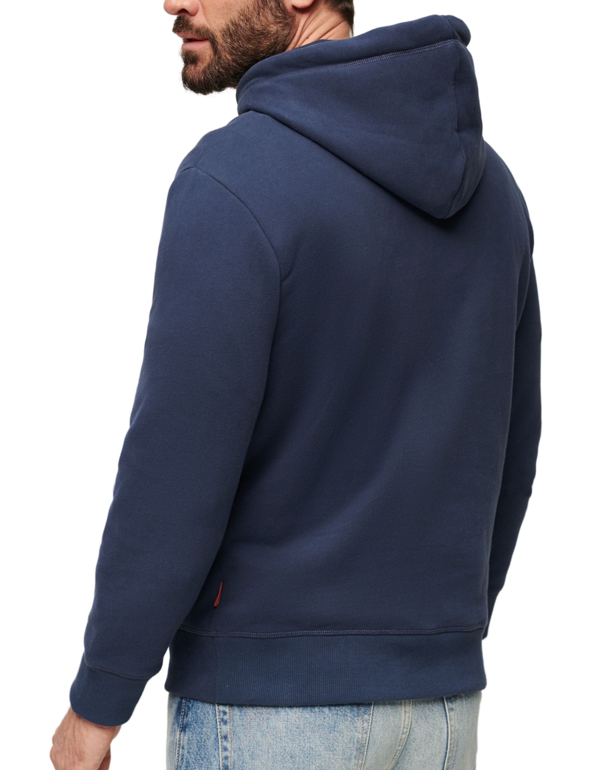 Superdry Hoodie VL Duo Cotone Blu