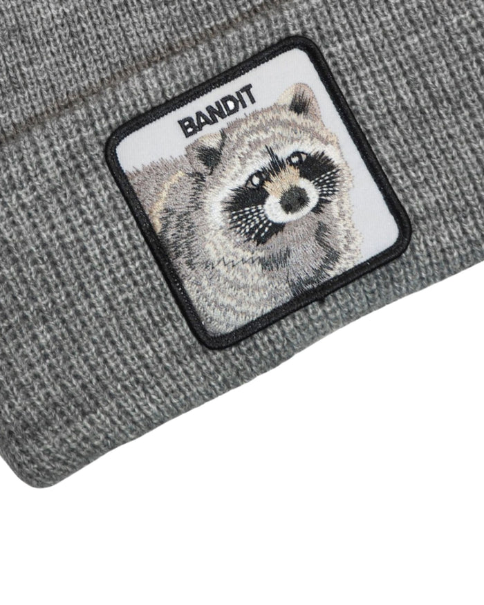 Goorin Bros. Beanie Hat Cap With Front Patch And Logo On Side Grey Unisex 2