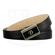 S.t.dupont cintura pelle made in france 100% artigianale nero oro