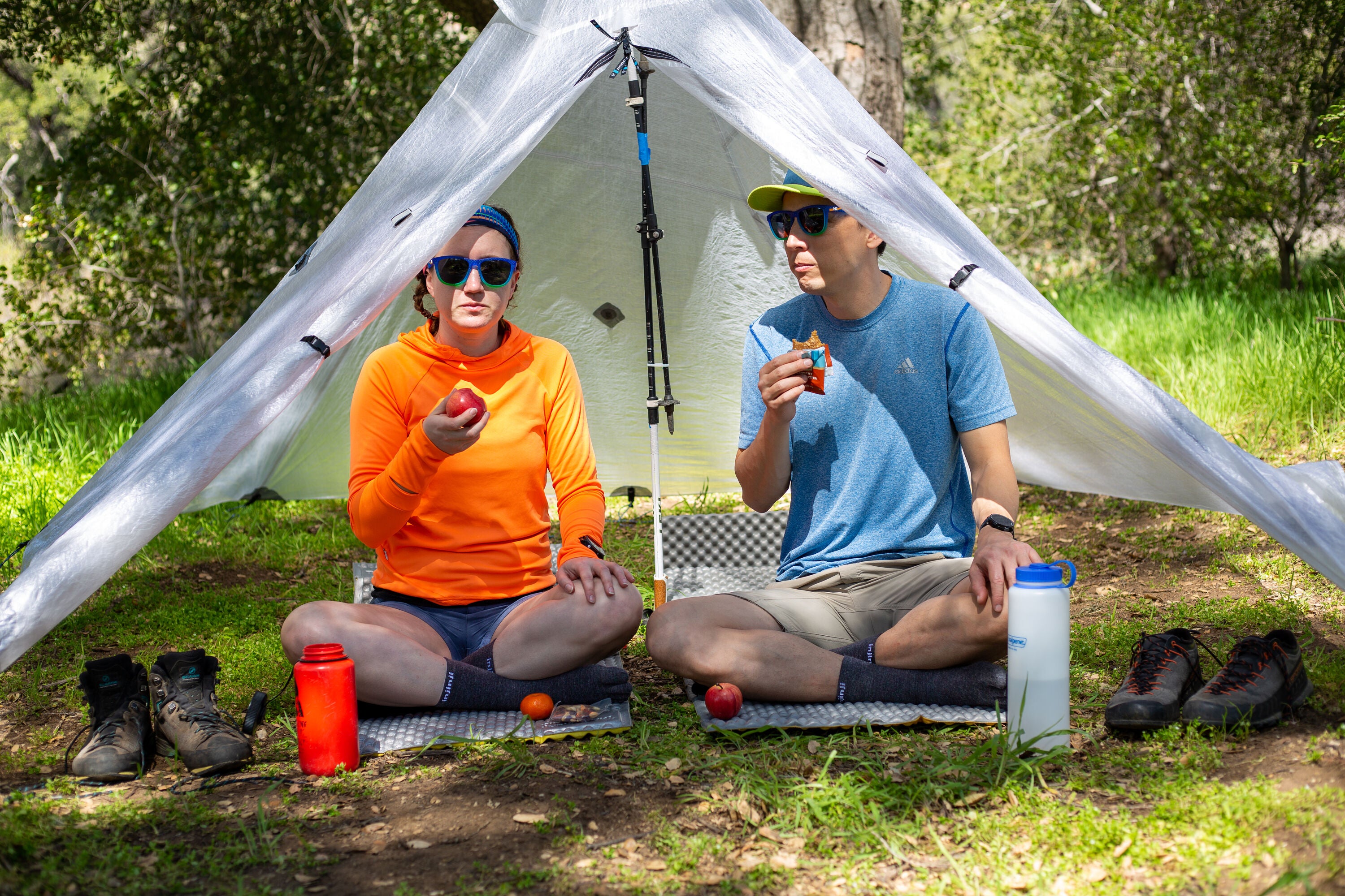 Injinji calze 5 dita da corsa Liner Crew Wool 060670 lana merino ardesia