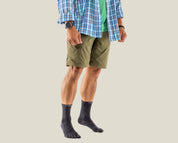 Injinji calze 5 dita da corsa Liner Crew Wool 060670 lana merino ardesia