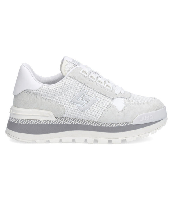 Liu Jo Sneakers Amazing 16 Pelle/Mesh Sand/Bianco