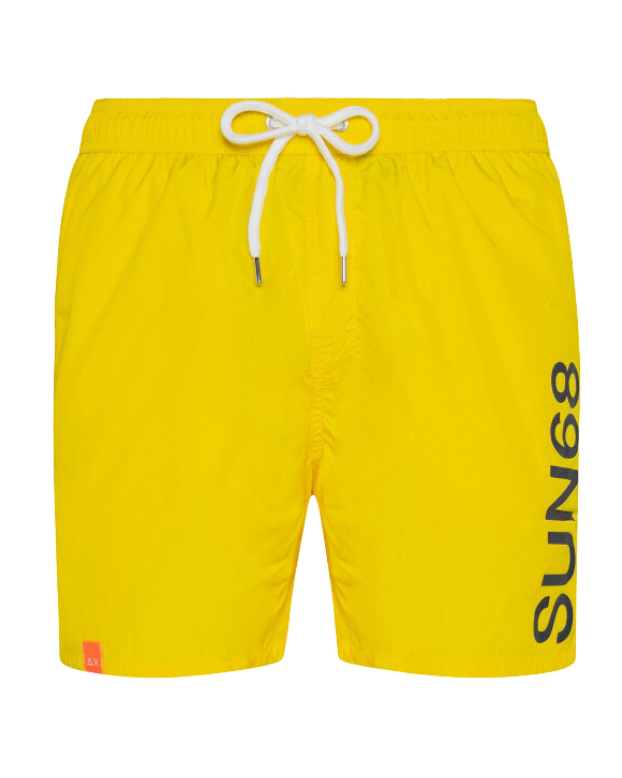 Sun68 Swim Pant Macro Logo Yellow