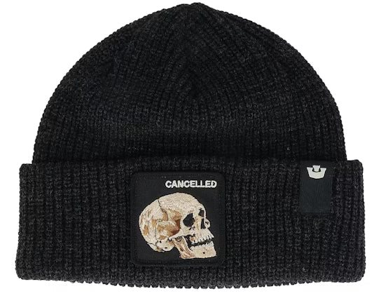 Goorin Bros. Cuffia Beanie 'Cancelled' in Misto Acrilico Nero Unisex
