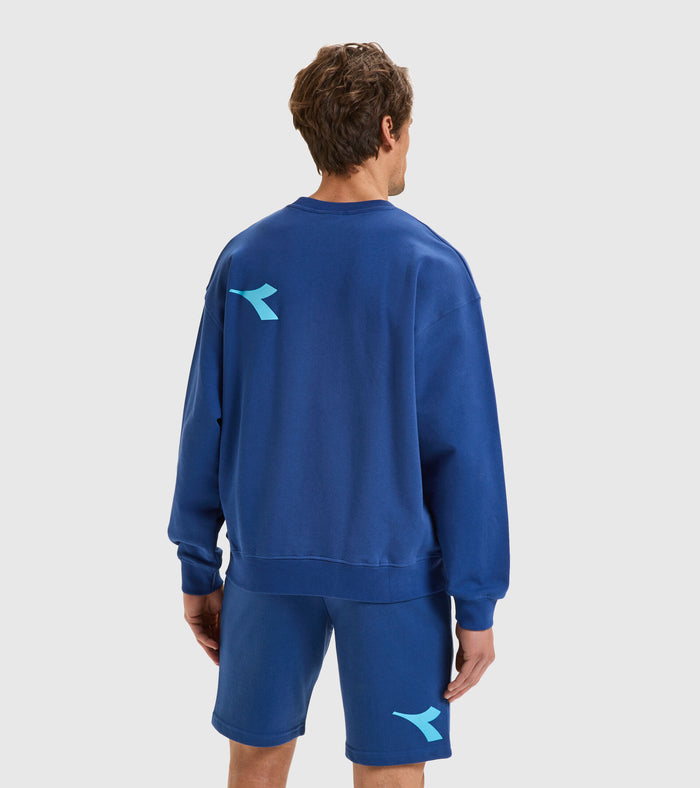 Diadora Hoodie Manifesto Cotton Blue 4