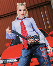 Sprayground marsupio Crossbody cintura Uomo Donna shark check bandolero 2