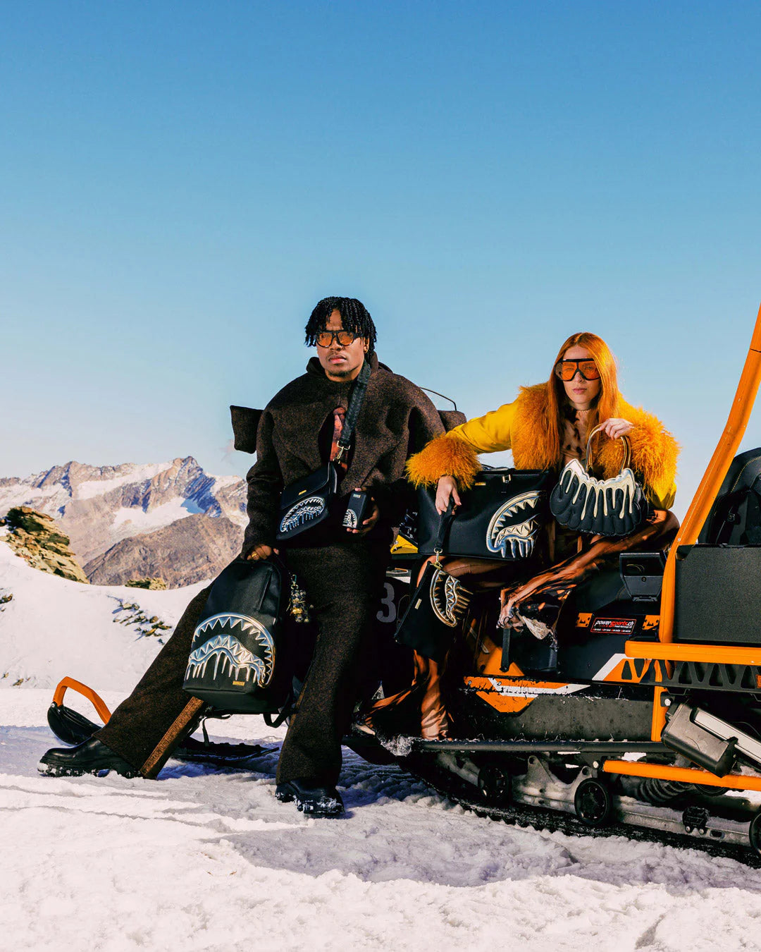 Sprayground Borsa pochette Crossbody Bag clutch pochette polsiera gold