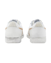 Diadora Scarpe Magic Basket Low Metal Ecopelle e Pelle Bianco