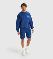 Diadora Hoodie Manifesto Cotone Blu