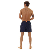 Sun68 Costumi da Bagno Swim Pant Side Solid Big Logo Blu