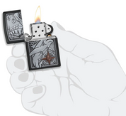 Zippo Ricaricabile Antivento Made In Usa Nel Box Regalo Nero Unisex