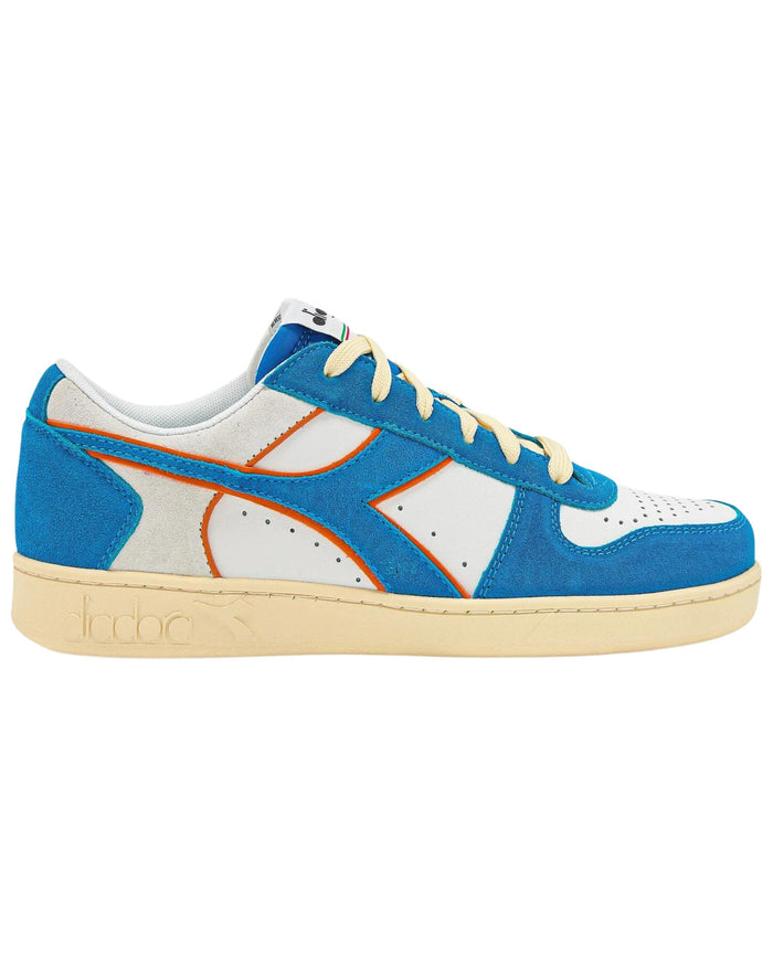 Diadora Sneakers Magic Basket Low Suede Leather Light Blue 1