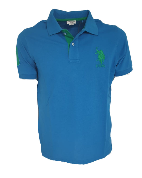 U.S. Polo Assn. T-Shirt Numero Blu Cotone