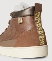 Napapijri High Sneakers Ankle Boots Urban Casual Mountain Leather Brown