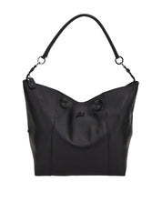 Gabs Backpack Convertible Hobo Shopper Tote Black Leather Satchel