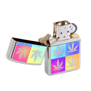 Zippo Cannabis Design Argento Unisex