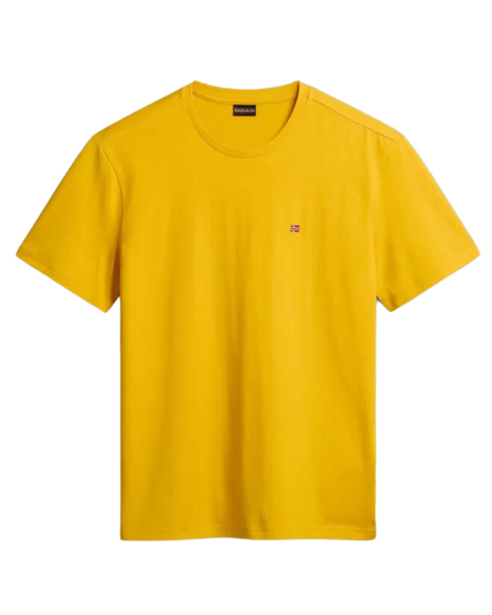 Napapijri T-Shirt Salis Girocollo Cotone Giallo 1