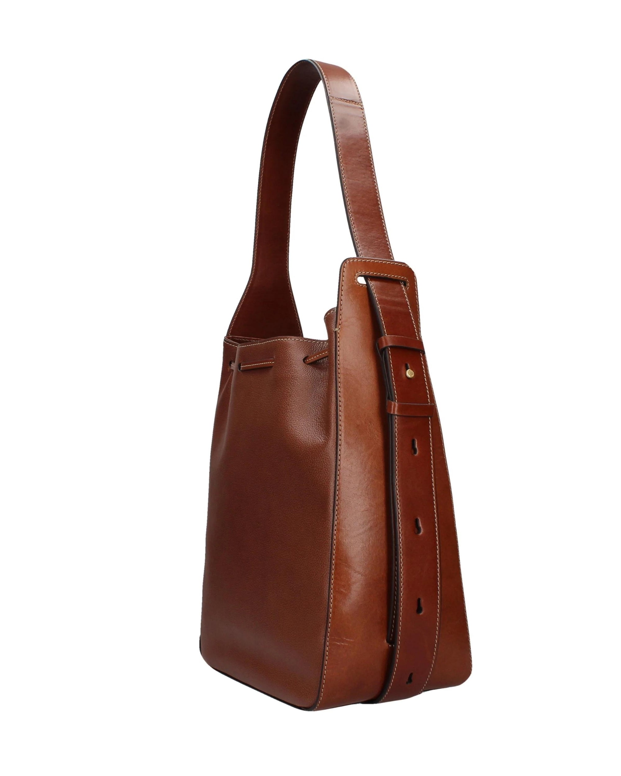 The Bridge Hobo Pelle 100% Made In Italy Marrone Donna