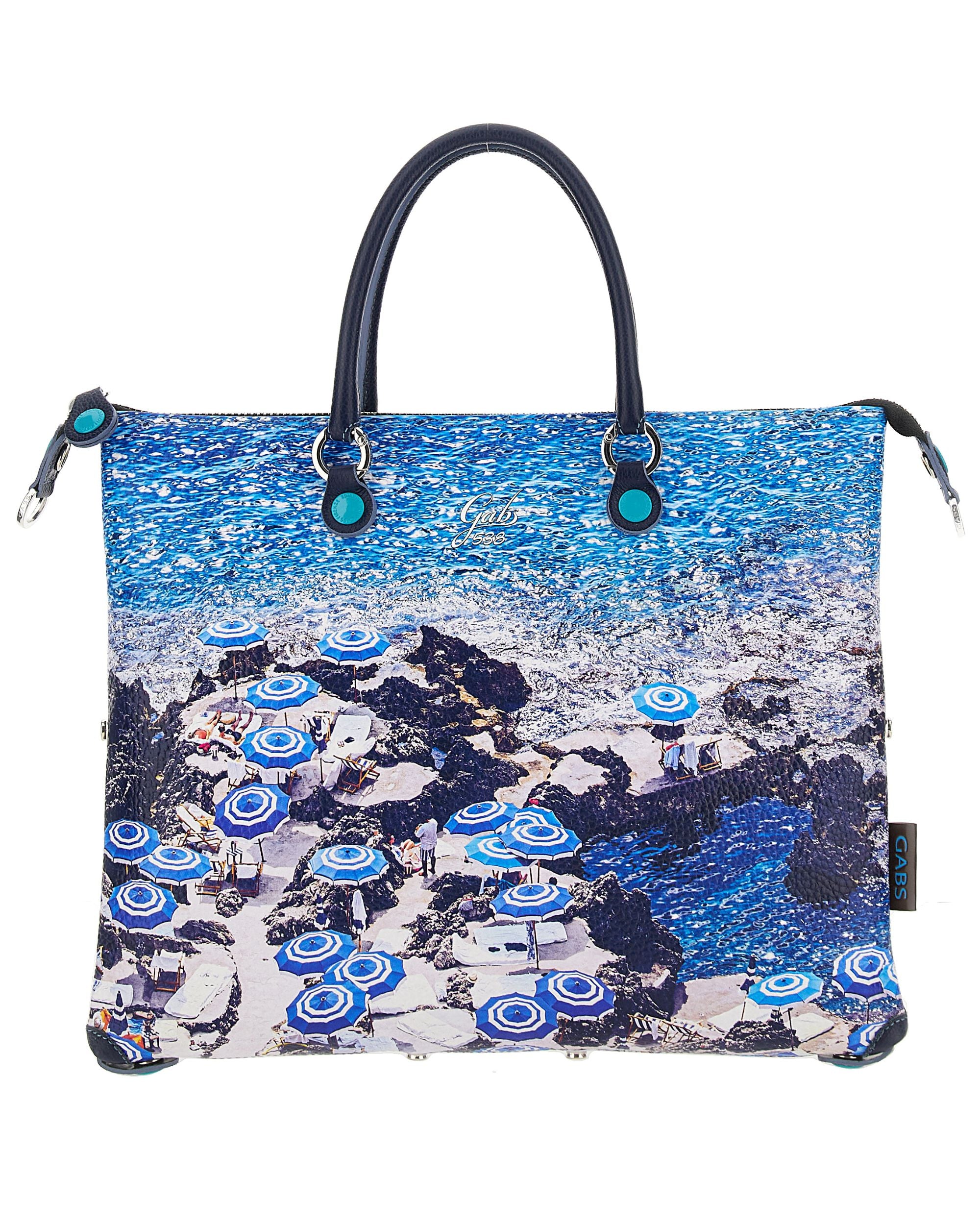 Gabs New York Shopper Tote Bauletto Zaino Trasformabile Blu Donna