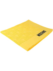 Moschino Swim Beach Towel Cotton Yellow