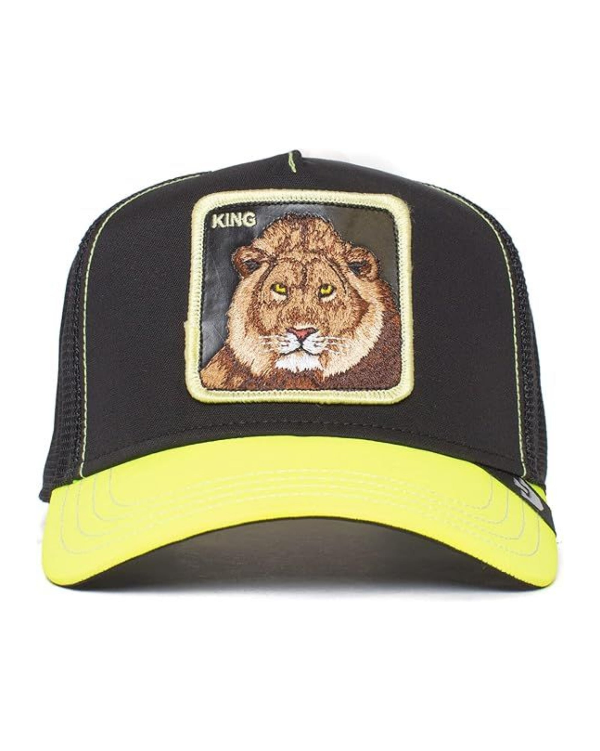 Goorin Bros. Baseball Trucker Cap King 'Glow in the Dark' Edition Nero Giallo Unisex