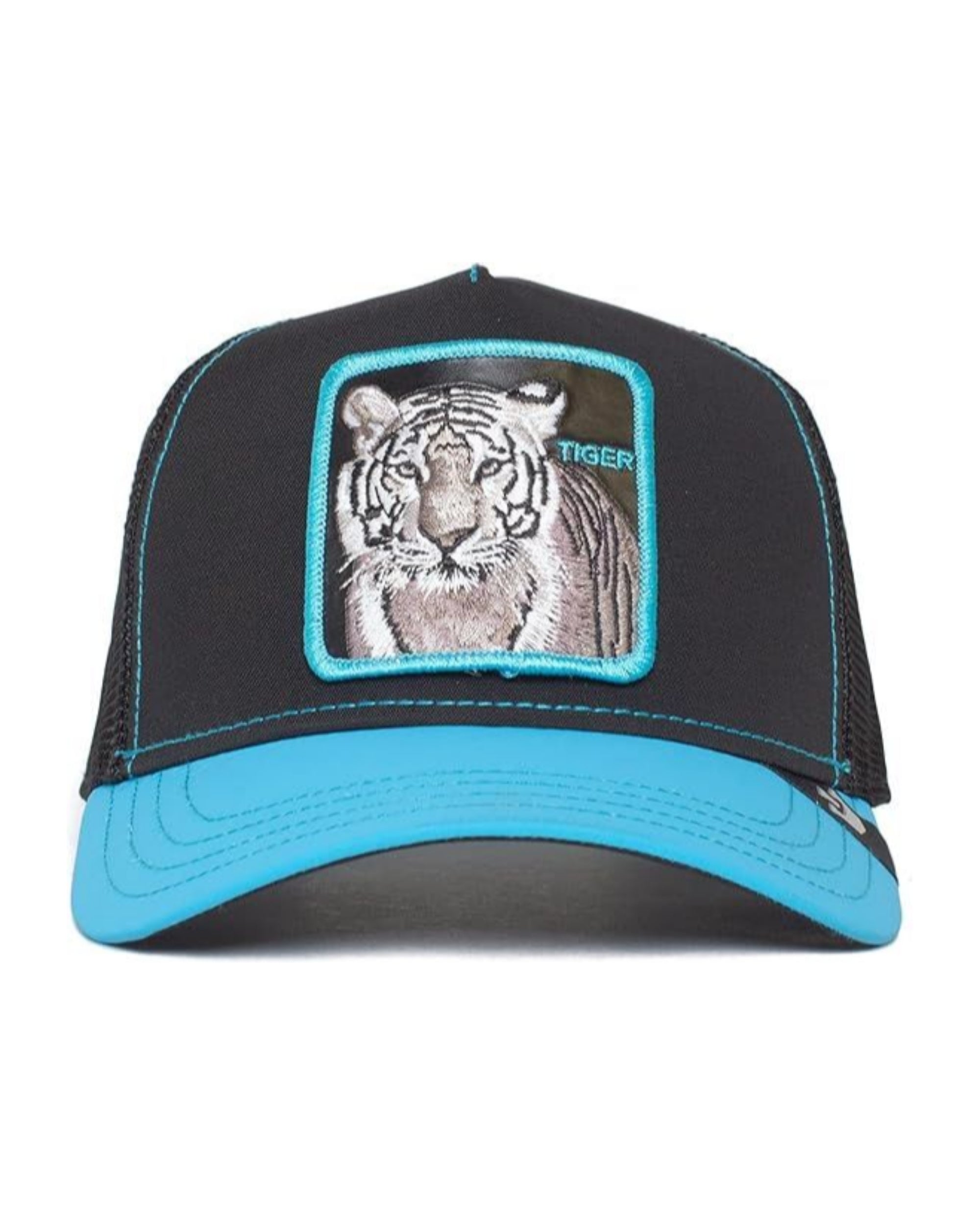 Goorin Bros. Baseball Trucker Cap White Tiger 'Glow in the Dark' Edition Nero Azzurro