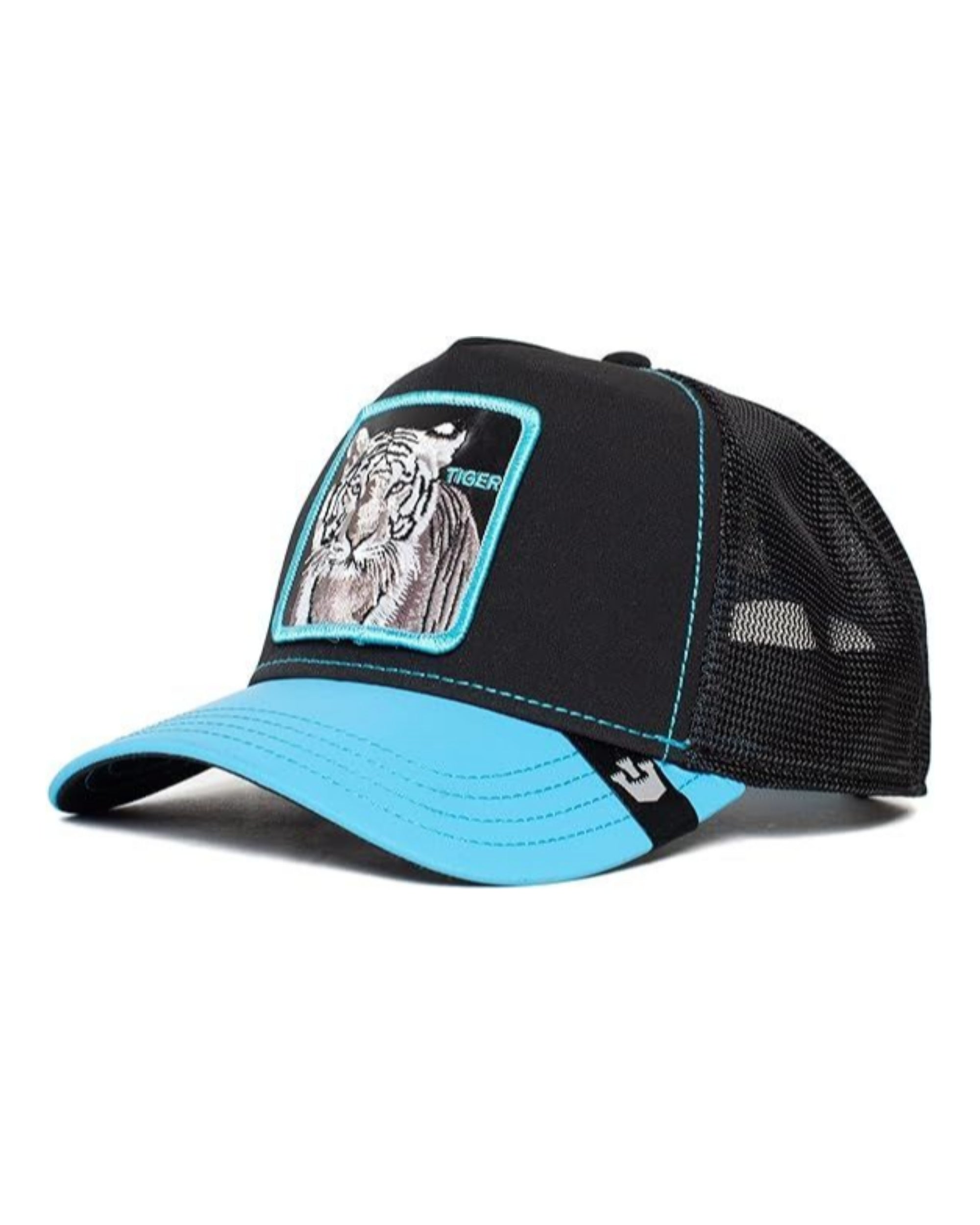 Goorin Bros. Baseball Trucker Cap White Tiger 'Glow in the Dark' Edition Nero Azzurro