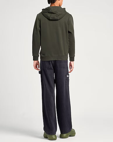 North Sails Felpa manica lunga girocollo Hoodie cappuccio e tasca frontale 691084 forest verde