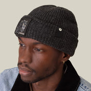 Goorin Bros. Cuffia Beanie 'The Black Panther' in Misto Acrilico Nero Unisex