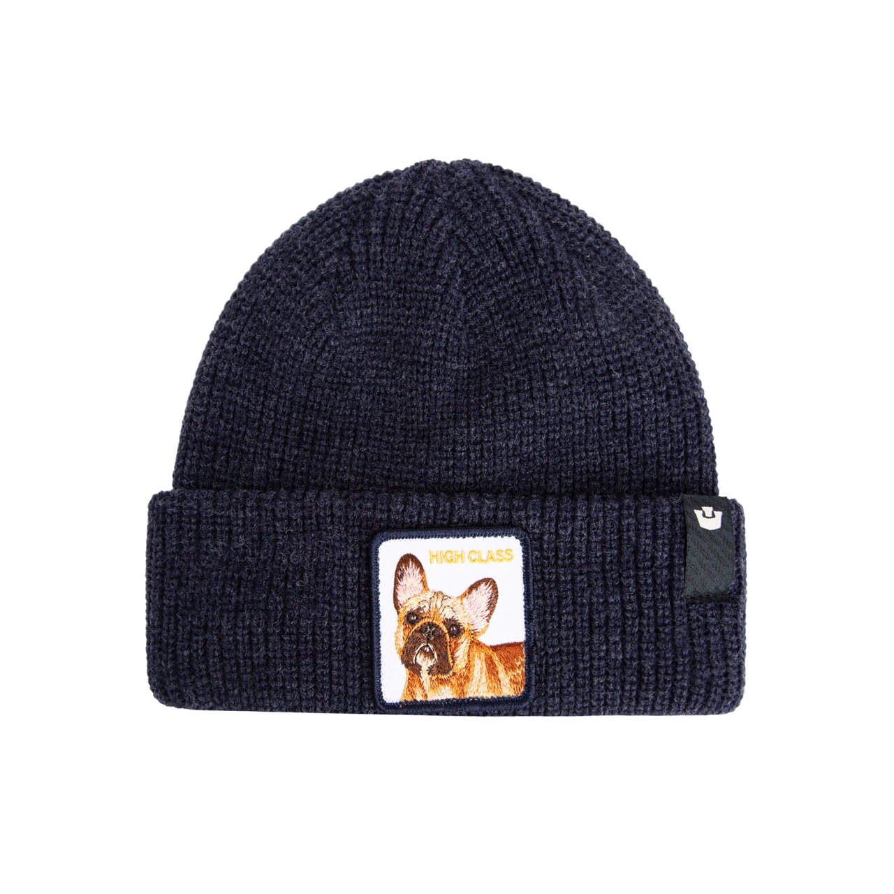 Goorin Bros. Cuffia Beanie 'High Class Dog' in Misto Acrilico Blu Galattico Unisex