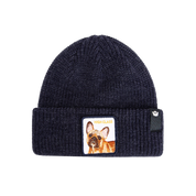 Goorin Bros. Cuffia Beanie 'High Class Dog' in Misto Acrilico Blu Galattico Unisex