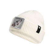 Goorin Bros. Cuffia Beanie 'The Lone Wolf' in Misto Acrilico Bianco Avorio Unisex
