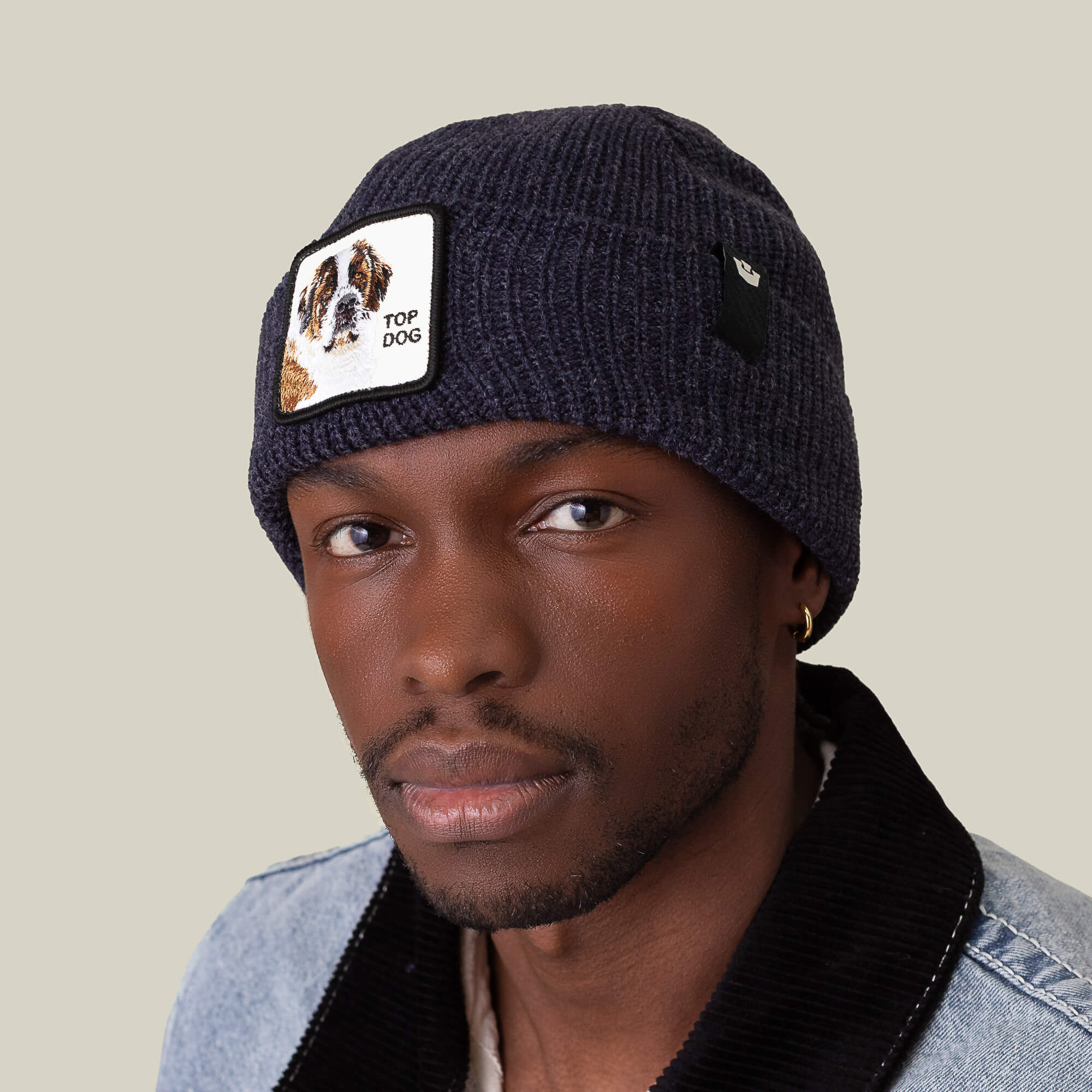 Goorin Bros. Cuffia Beanie 'The Top Dog' in Misto Acrilico Blu Galattico Unisex