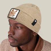 Goorin Bros. Cuffia Beanie 'The Bandit' in Misto Acrilico Marrone Biscotto Unisex
