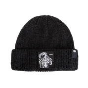 Goorin Bros. Cuffia Beanie 'The White Lion' in Misto Acrilico Nero Unisex