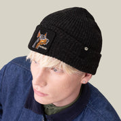 Goorin Bros. Cuffia Beanie 'Beware' Doberman in Misto Acrilico Nero Unisex