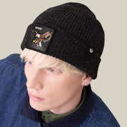 Goorin Bros. Cuffia Beanie 'Savage Eagle' in Misto Acrilico Nero Unisex