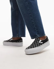 Vans Scarpe Donna Sneakers Classic Slip-On Suola Platform Nero