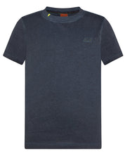 SUN68 Special Dyed Blue Cotton T-Shirt