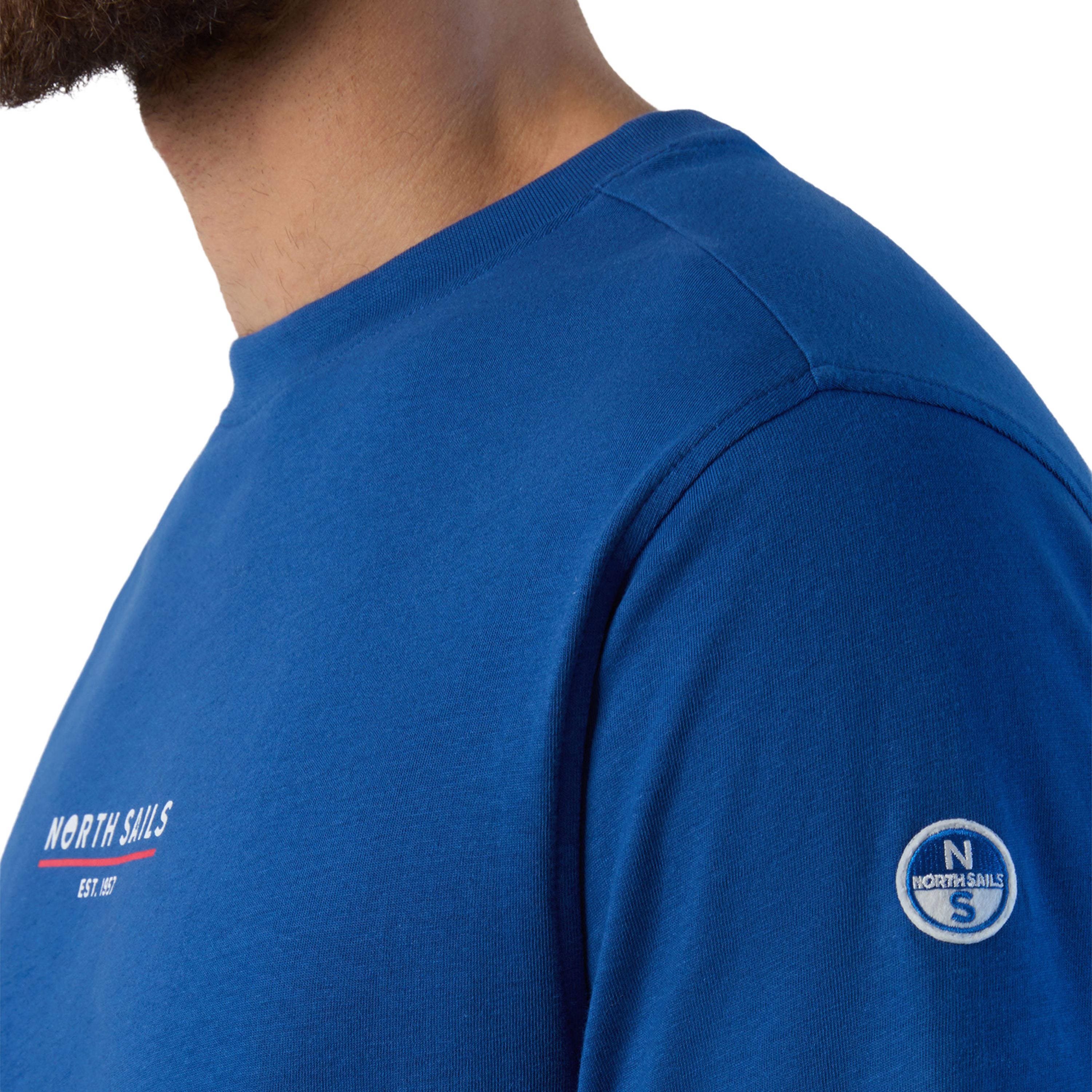 North Sails T-shirt maglia maglietta 692974 Comfort Fit 0831 Doppio Logo