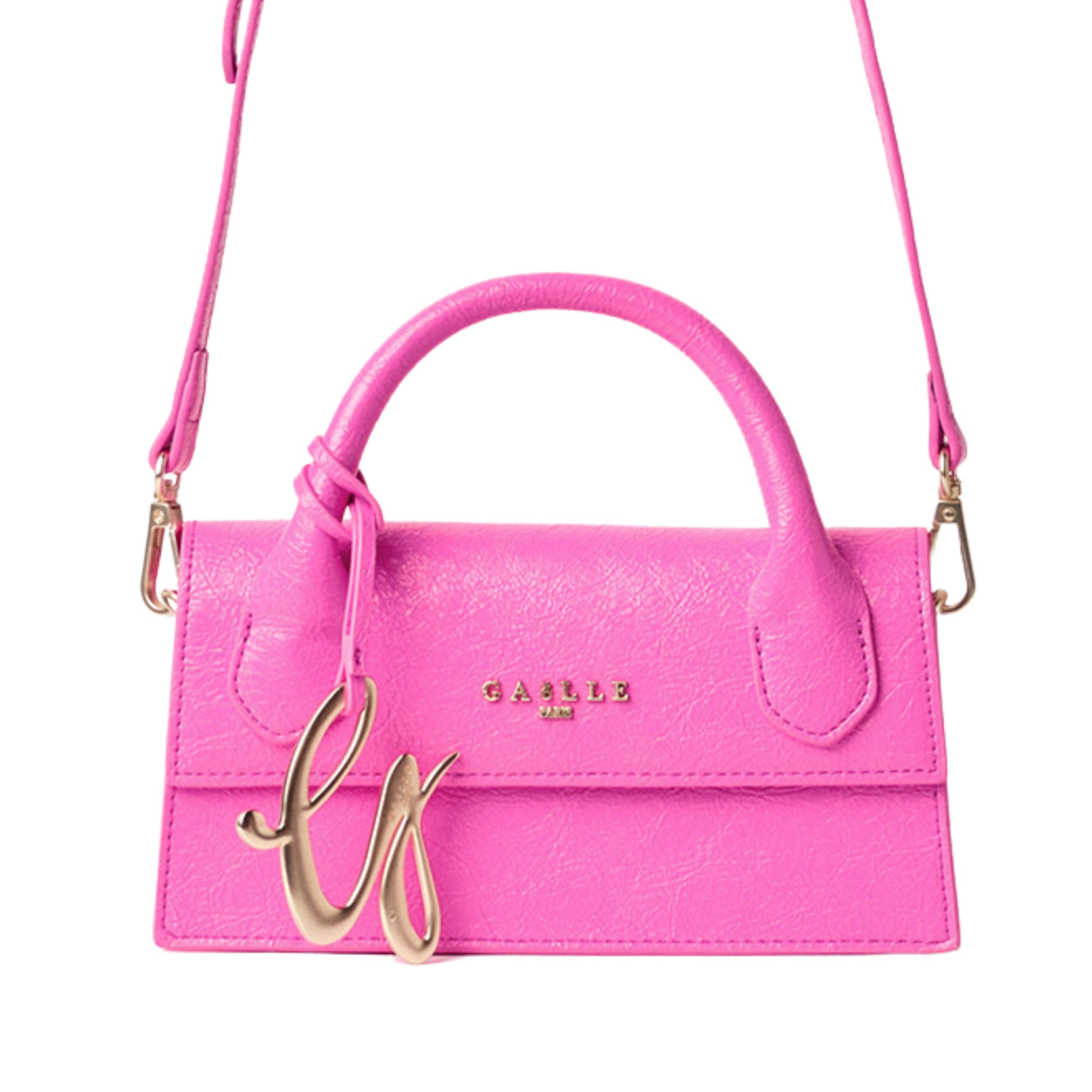 Gaelle Borsetta donna borsa tracolla duffle bauletto mini fucsia