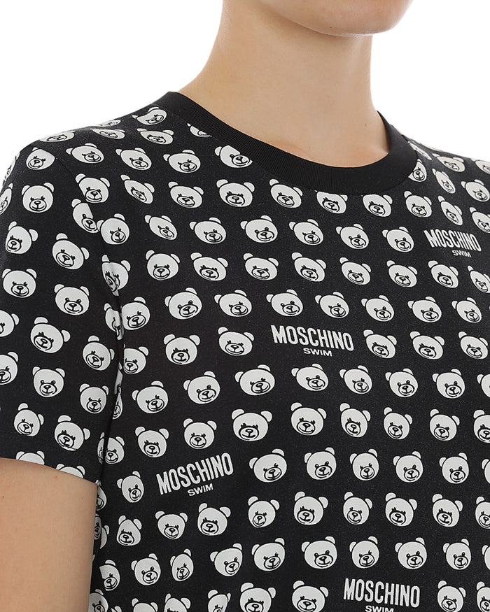 Moschino Underbear T-shirt Stampa Teddybear Cotone Nero 3