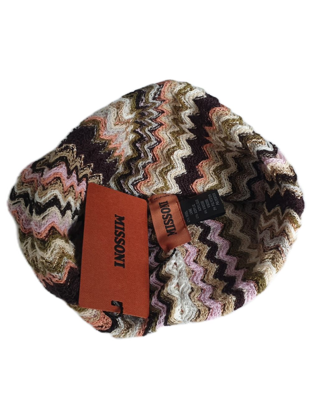 Missoni Cuffia Fantasia Geometrica Misto Lana Multicolore