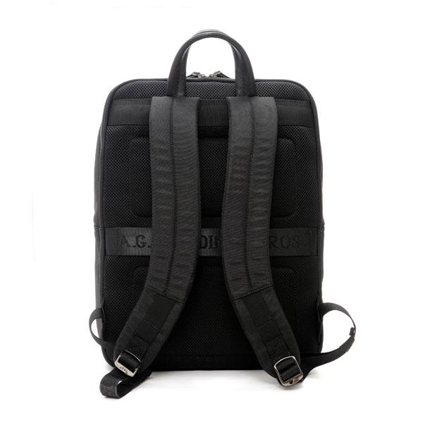 A.g.spalding&bros. Zaino Steel Rivet in Nylon e Pelle Nero 309391