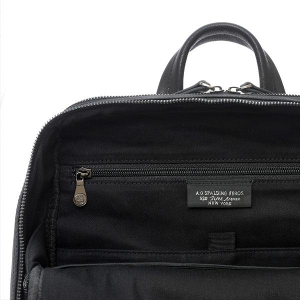 A.g.spalding&bros. Zaino Steel Rivet in Nylon e Pelle Nero 309391