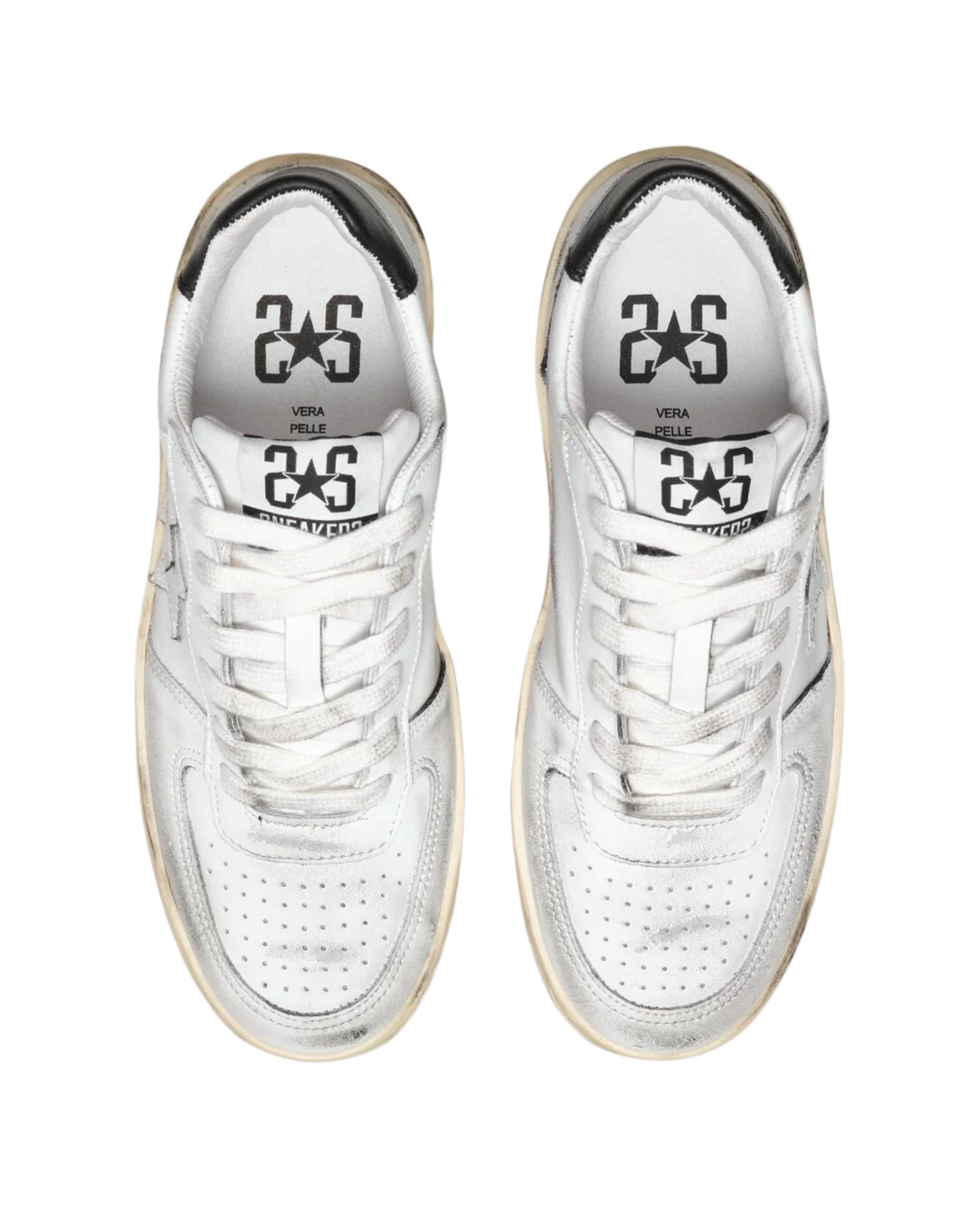 2Star Sneaker Padel Pelle Bovina Bianco