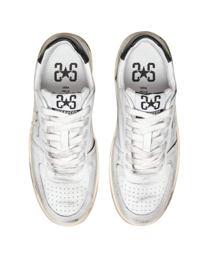 2Star Sneaker Padel Pelle Bovina Bianco 3