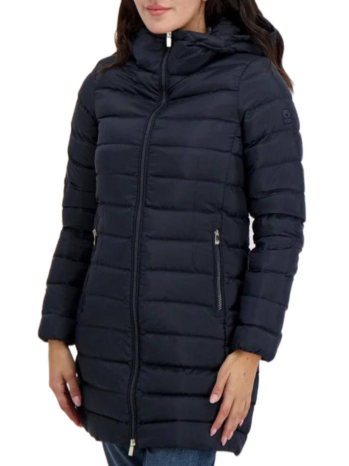 Ciesse Piumini Nikak Piumino Parka Giaccone Lungo Con Cappuccio Slim Fit Blu Donna 4